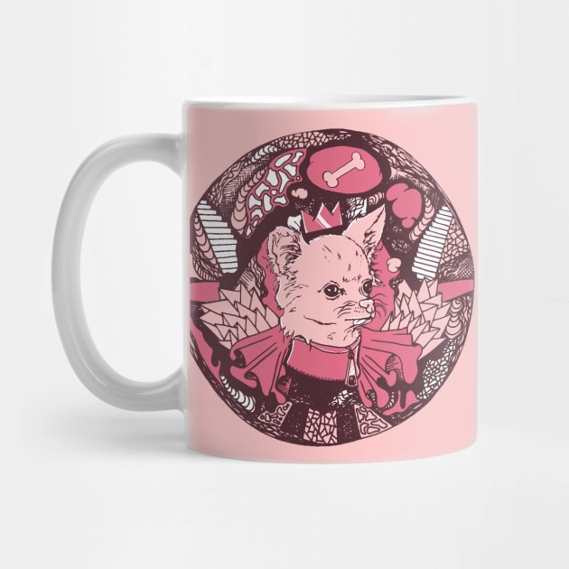 Pink and White Circle of the Chihuahua by kenallouis